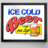 Ice Cold Beer On Tap Printed Accent Mirror (13.5" x 15.5")
